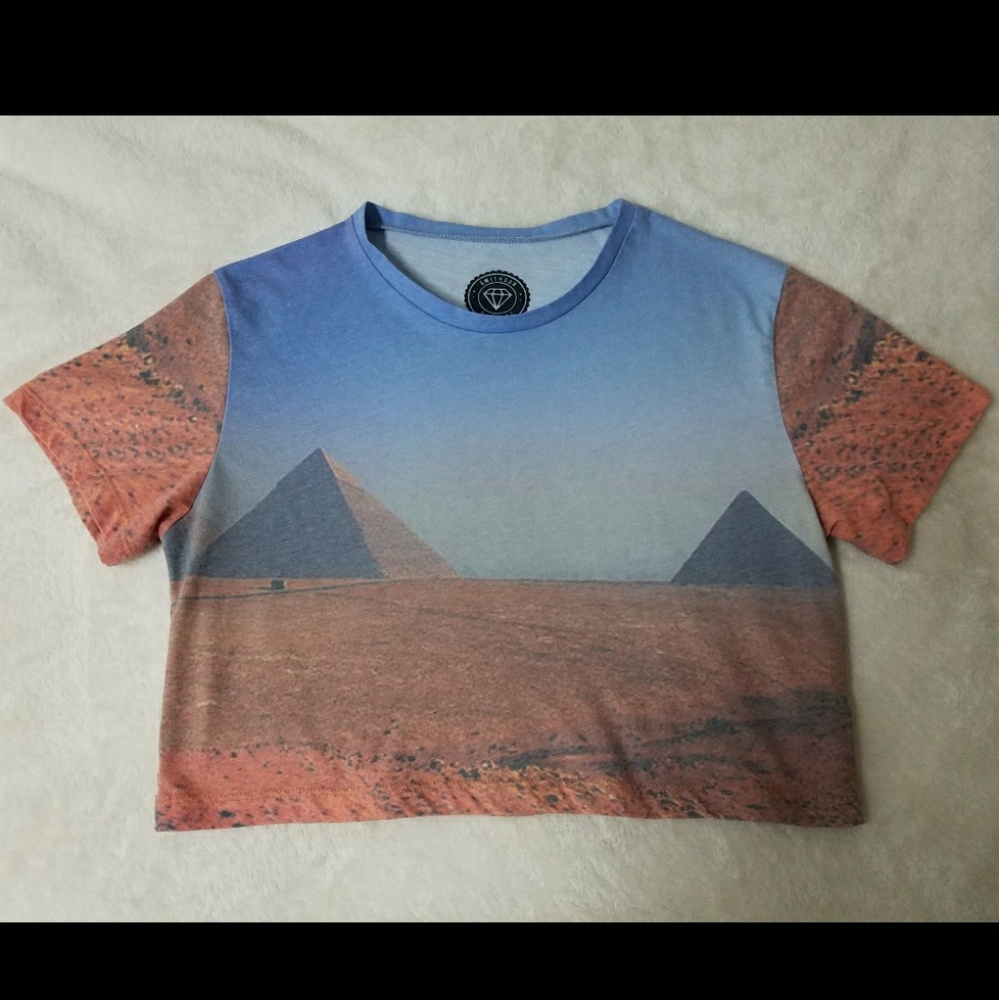 Smithson Clothing landscape pyramid crop top